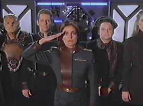 Babylon 5's new crew say goodbye to Sheridan